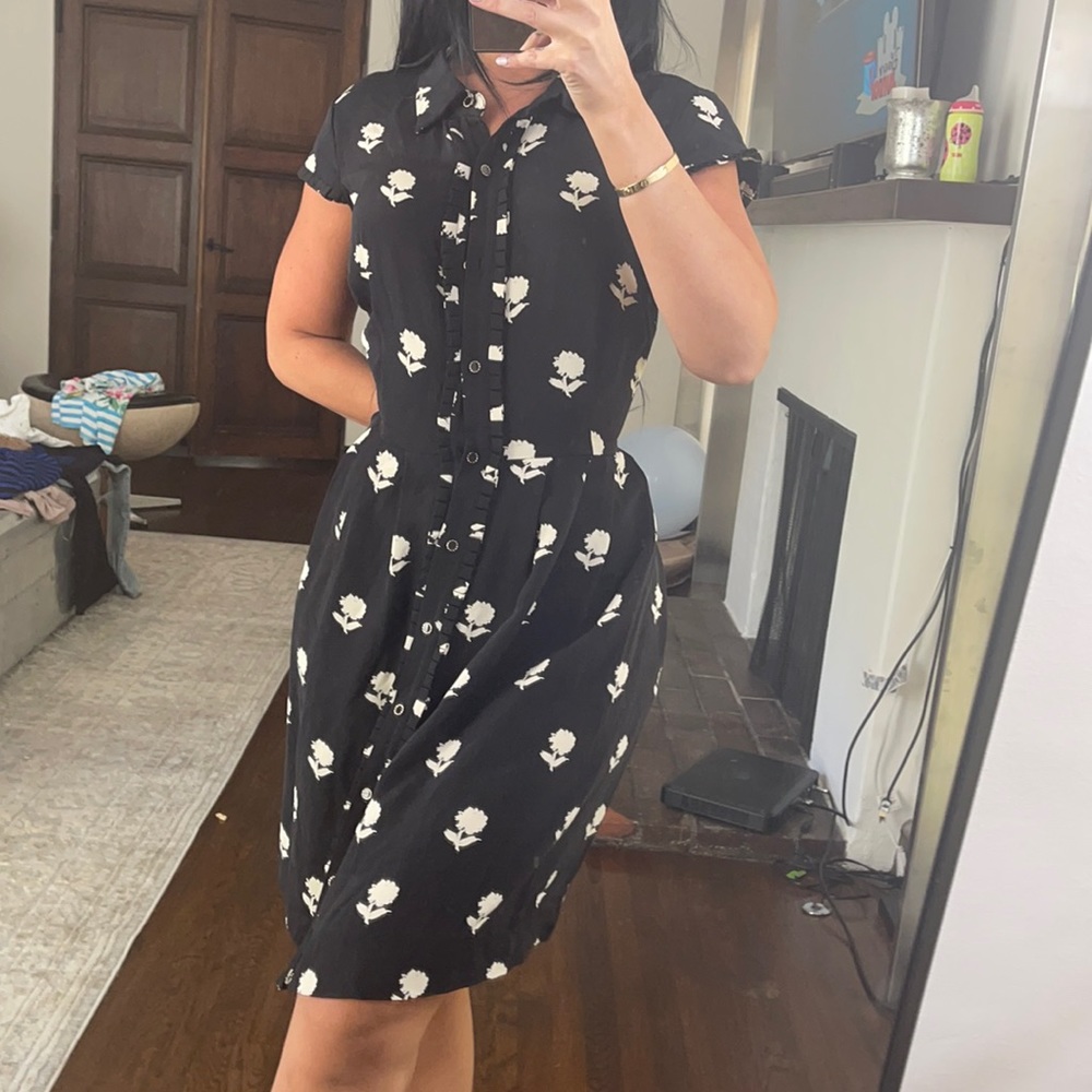 Kate spade black and white dress